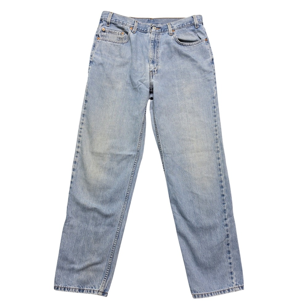 Relaxed Fit Jeans Mens 36x34 Light Blue Levis 550 Vintage Tapered Leg 00550-4891